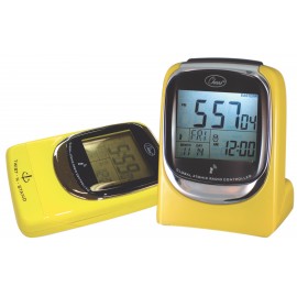 Yellow Global Sync Atomic Clock Logo Printed  Yellow Global Sync Atomic Clock Logo Printed