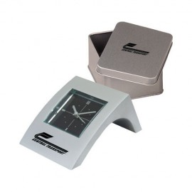 Mini Angle Aluminum Alarm Clock Branded  Mini Angle Aluminum Alarm Clock Branded