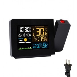 Logo Printed Digital Clock Projector with Indoor/Outdoor Temperature Display  Logo Printed Digital Clock Projector with Indoor/Outdoor Temperature Display