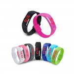 Custom Imprinted Colorful TPU Strap LED Bracelet Watch
