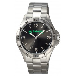 Men's Silver Contender Watch Logo Printed  Men