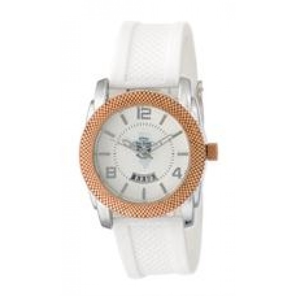 ABelle Promotional Time Maverick Ladies' Rose Gold Watch w/ Rubber Strap Logo Printed