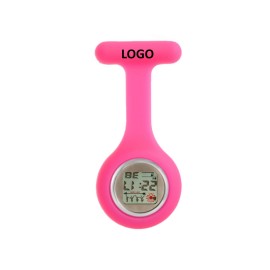 Pocket Silicone Digital Display Nurse Watch Logo Printed