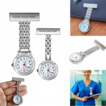 Custom Imprinted Portable Paramedic Nurse Brooch Pocket Watch Clip-on Hanging Watch
