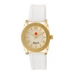 ABelle Promotional Time Maverick Ladies' Gold Watch w/ Rubber Strap Custom Imprinted