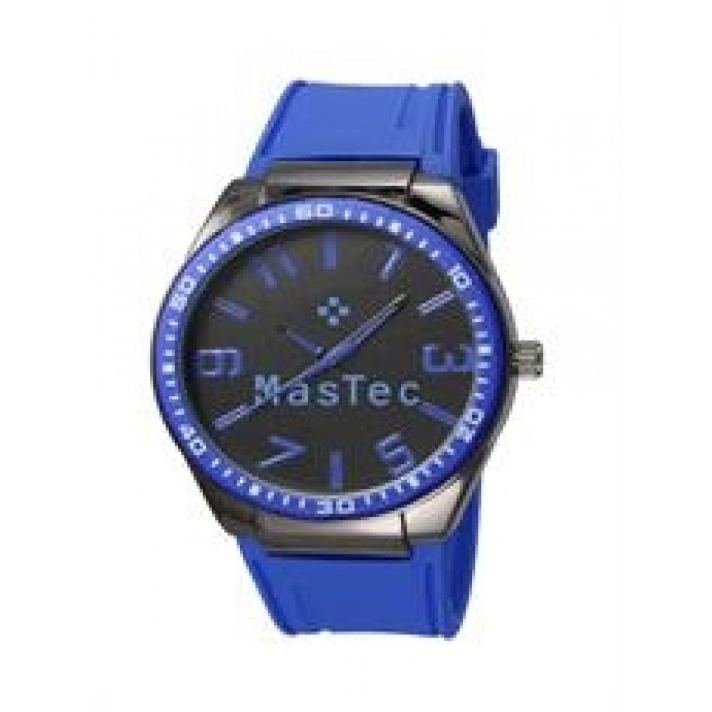 Custom Imprinted Captivate by Abelle Promotional Time Blue Watch
