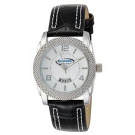 ABelle Promotional Time Maverick Ladies' Silver Watch w/ Leather Band Custom Imprinted