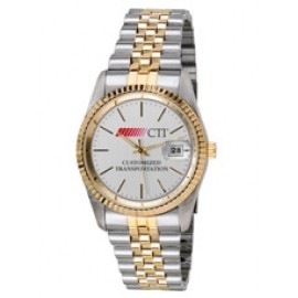 ABelle Promotional Time Jupiter 2 Tone Men's Watch Logo Printed  ABelle Promotional Time Jupiter 2 Tone Men