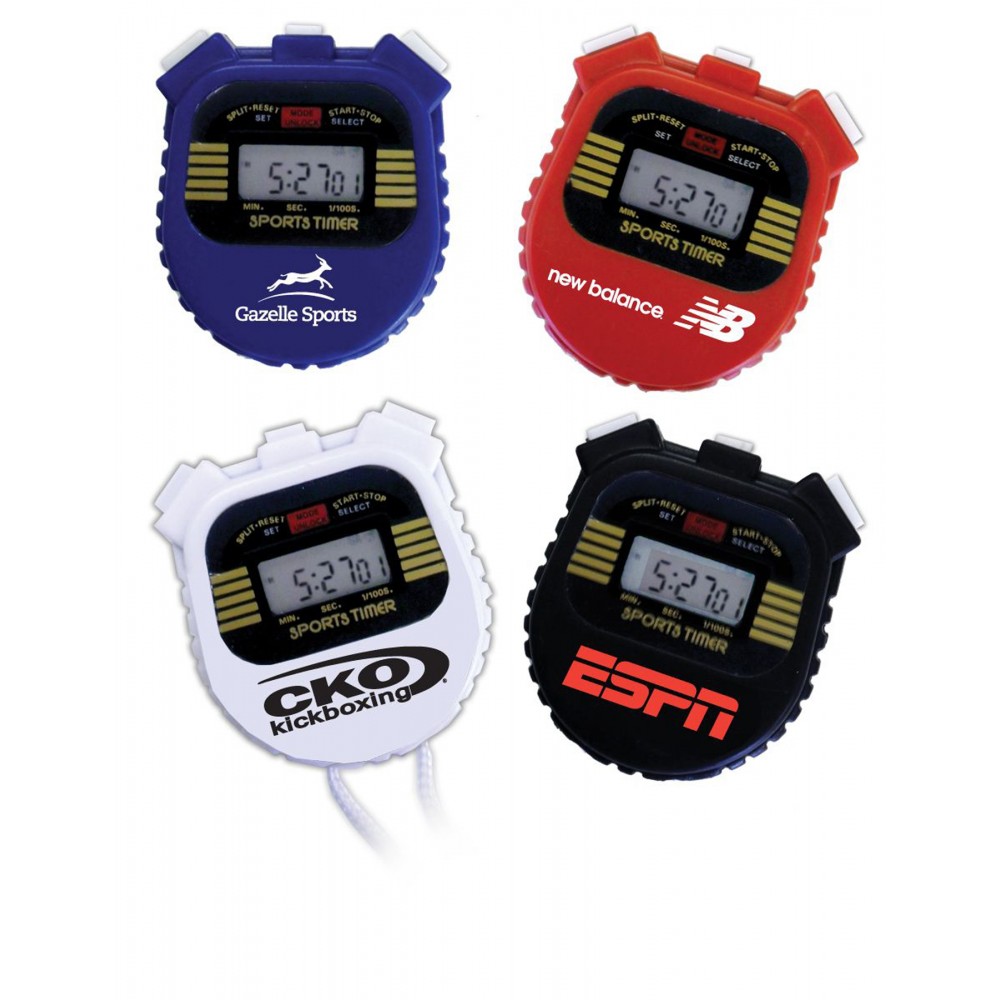 Digital Stop Watch with Chronometer & Alarm Custom Imprinted