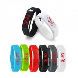 LED Digital Wrist Watch Bracelet Logo Printed  LED Digital Wrist Watch Bracelet Logo Printed