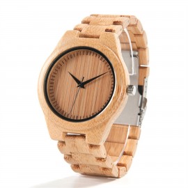 Custom Dial Bamboo Wooden Watch Branded  Custom Dial Bamboo Wooden Watch Branded