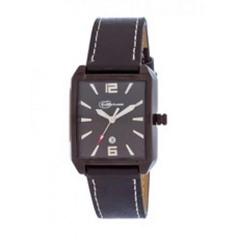Ladies' Raider Watch with Black Alloy Case & Leather Band Logo Printed Ladies' Raider Watch with Black Alloy Case & Leather Band Logo Printed
