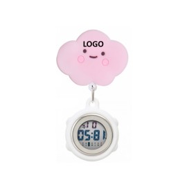 Cartoon Pocket Silicone Clip Nurse Watch Custom Imprinted  Cartoon Pocket Silicone Clip Nurse Watch Custom Imprinted