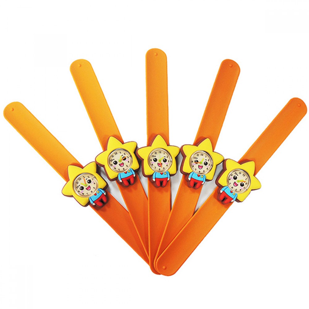 Logo Printed Children Custom Silicone Slap Watch Logo Printed Children Custom Silicone Slap Watch