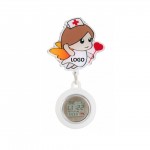 Silicone Digital Display Cartoon Pocket Clip Nurse Watch Custom Imprinted