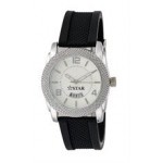 Branded ABelle Promotional Time Maverick Ladies' Silver Watch w/ Rubber Strap