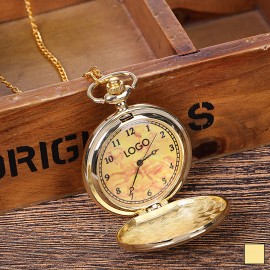 Logo Printed Pendant/Pocket Watch w/ Chain