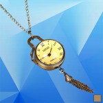 Pendant/Pocket Stainless Steel Watch w/ Chain Custom Imprinted