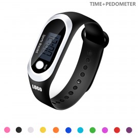 Sports Bracelet Watch With Pedometer Custom Imprinted