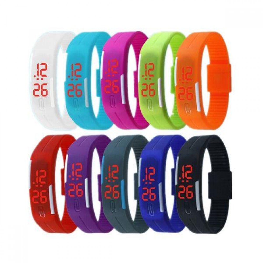 Silicone LED Sports Watch Custom Imprinted Silicone LED Sports Watch Custom Imprinted