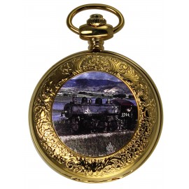 Custom Imprinted Selco Geneve Crown Silver Pocket Watch with Dial Revolution