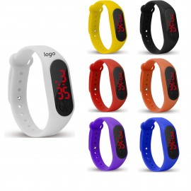 Custom Imprinted Silicone LED Electronic Watch  Custom Imprinted Silicone LED Electronic Watch