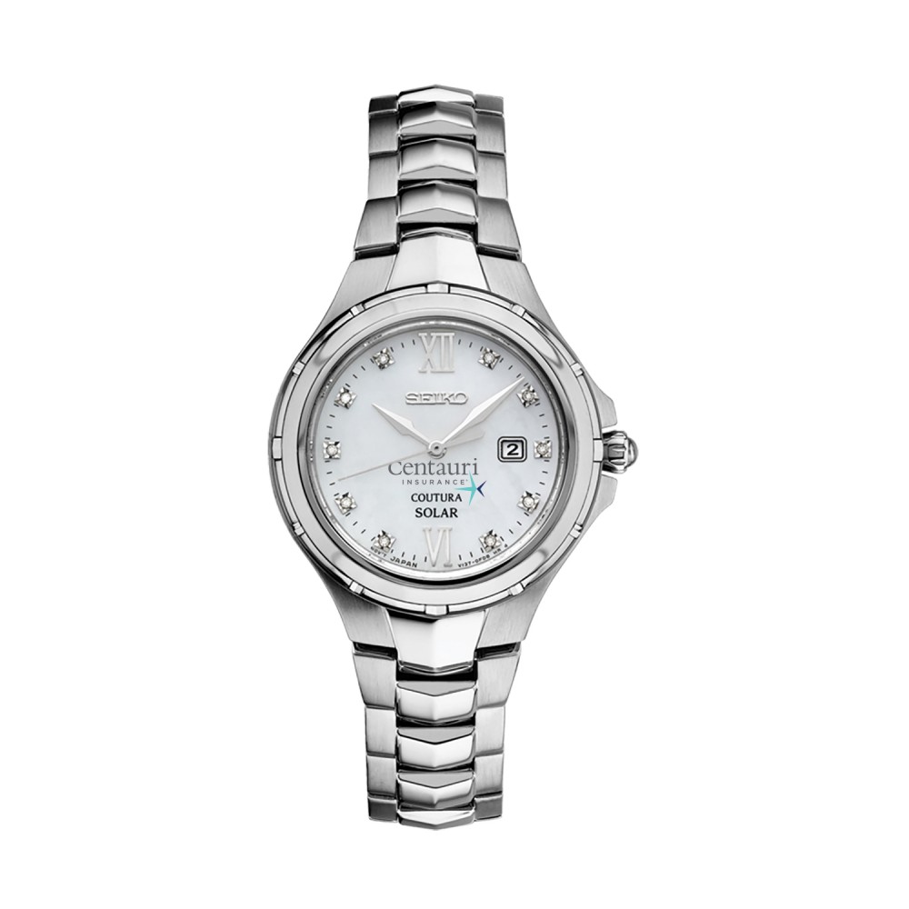 Branded Women's Seiko Solar Watch (Silver) Branded Women's Seiko Solar Watch (Silver)