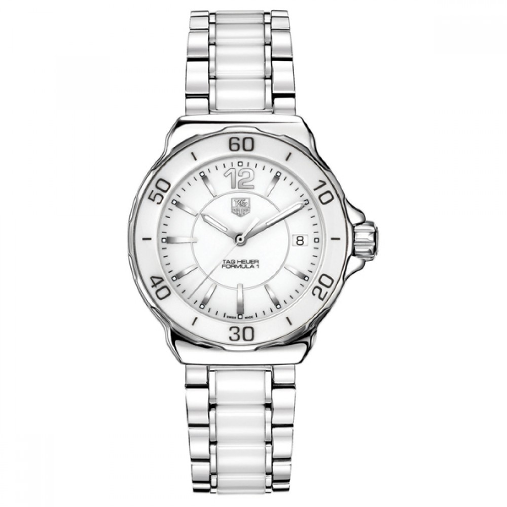Women's Tag Heuer Formula 1 Ceramic Bracelet Watch Logo Printed Women's Tag Heuer Formula 1 Ceramic Bracelet Watch Logo Printed