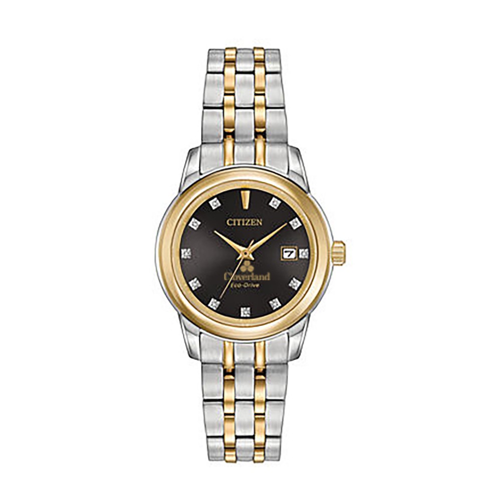 Custom Imprinted Women's Citizen Eco-Drive Bracelet Watch (Black Dial) Custom Imprinted Women's Citizen Eco-Drive Bracelet Watch (Black Dial)