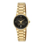 Custom Imprinted Women's Citizen Gold Watch (Black Dial)