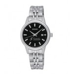 Seiko Women's Quartz Black Dial/Bracelet Special Value Watch Logo Printed