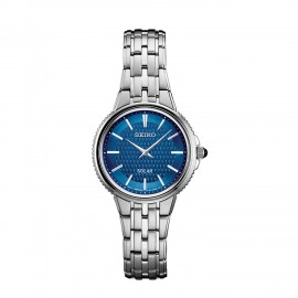 Women's Seiko Solar Watch (Blue Dial) Logo Printed  Women