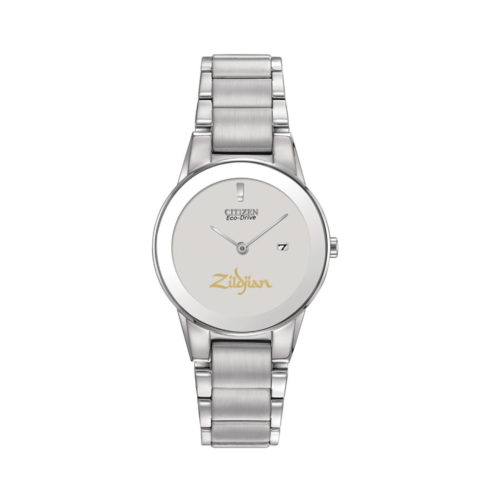 Citizen Eco-Drive from Pedre Women's Axiom Stainless Steel Bracelet Watch Logo Printed Citizen Eco-Drive from Pedre Women's Axiom Stainless Steel Bracelet Watch Logo Printed
