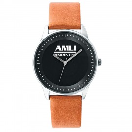 Pedre Zone Unisex Watch (Orange Strap) Custom Imprinted