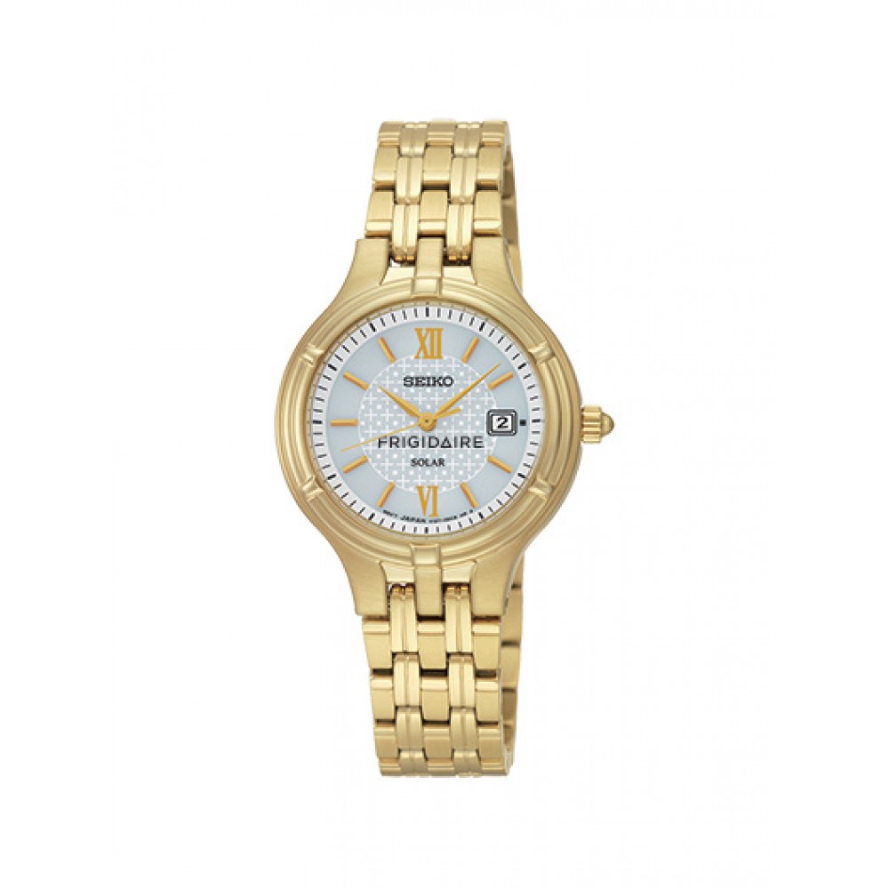 Women's Seiko Solar Watch (Gold) Logo Printed Women's Seiko Solar Watch (Gold) Logo Printed