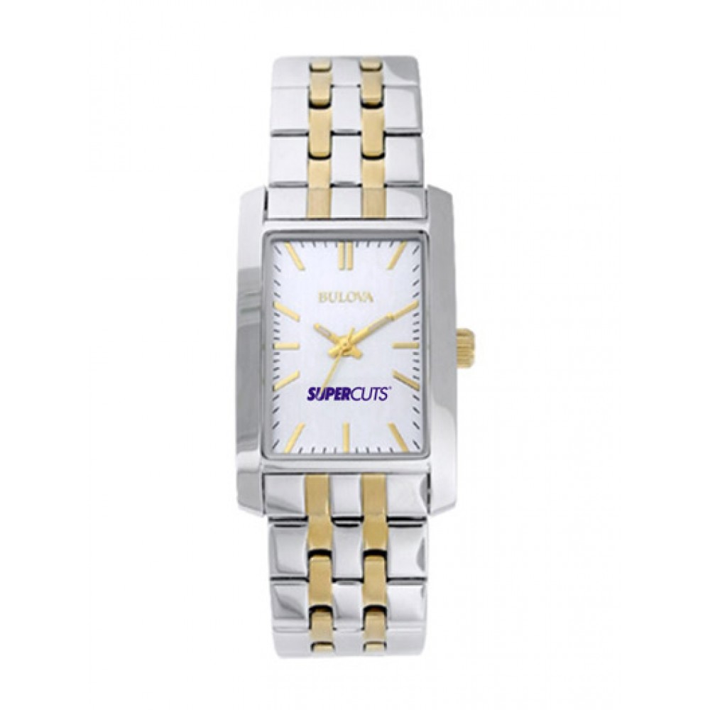 Bulova Women's Corporate Collection Two-Tone Bracelet Watch Custom Imprinted Bulova Women's Corporate Collection Two-Tone Bracelet Watch Custom Imprinted