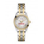 Branded Bulova Corporate Collection Women's Two-Tone Bracelet Watch (Silver/Gold)