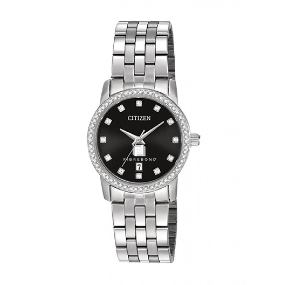 Women's Citizen Quartz Watch (Silver) Custom Imprinted Women's Citizen Quartz Watch (Silver) Custom Imprinted