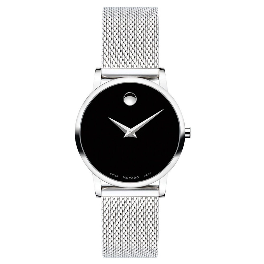Women's Movado Classic Museum Watch (Black Dial) Logo Printed Women's Movado Classic Museum Watch (Black Dial) Logo Printed