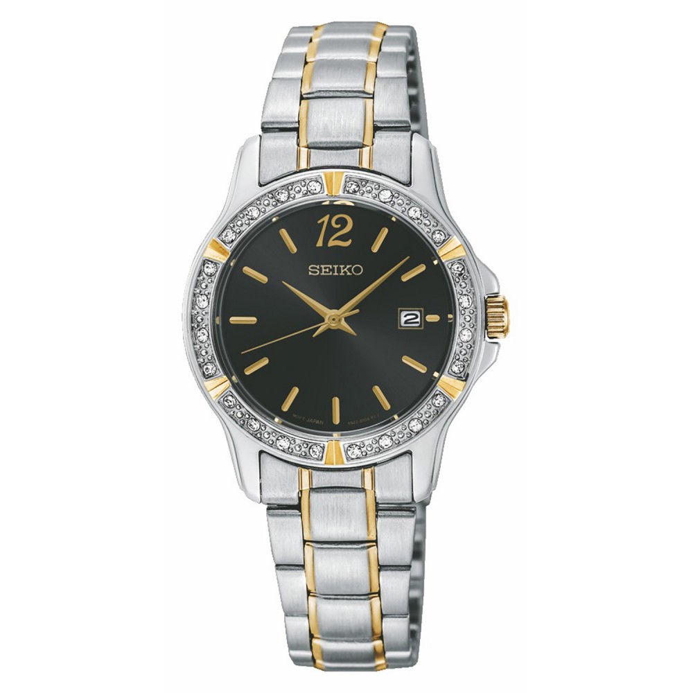 Women's Seiko Prime Bracelet Watch (Silver/Black) Branded Women's Seiko Prime Bracelet Watch (Silver/Black) Branded
