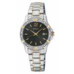 Women's Seiko Prime Bracelet Watch (Silver/Black) Branded