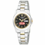 Women's Citizen Watch (Black/Gold Dial) with Logo