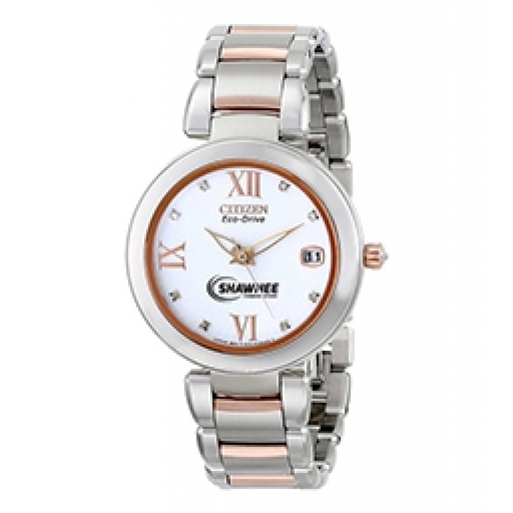 Women's Citizen Eco-Drive Bracelet Watch Logo Printed Women's Citizen Eco-Drive Bracelet Watch Logo Printed
