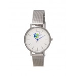 Logo Printed Pedre Women's Scandia Watch (White Dial)