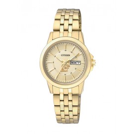 Women's Citizen Gold Watch with Logo