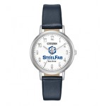 Logo Printed Women's Citizen Eco-Drive Chandler Watch (Black Strap)