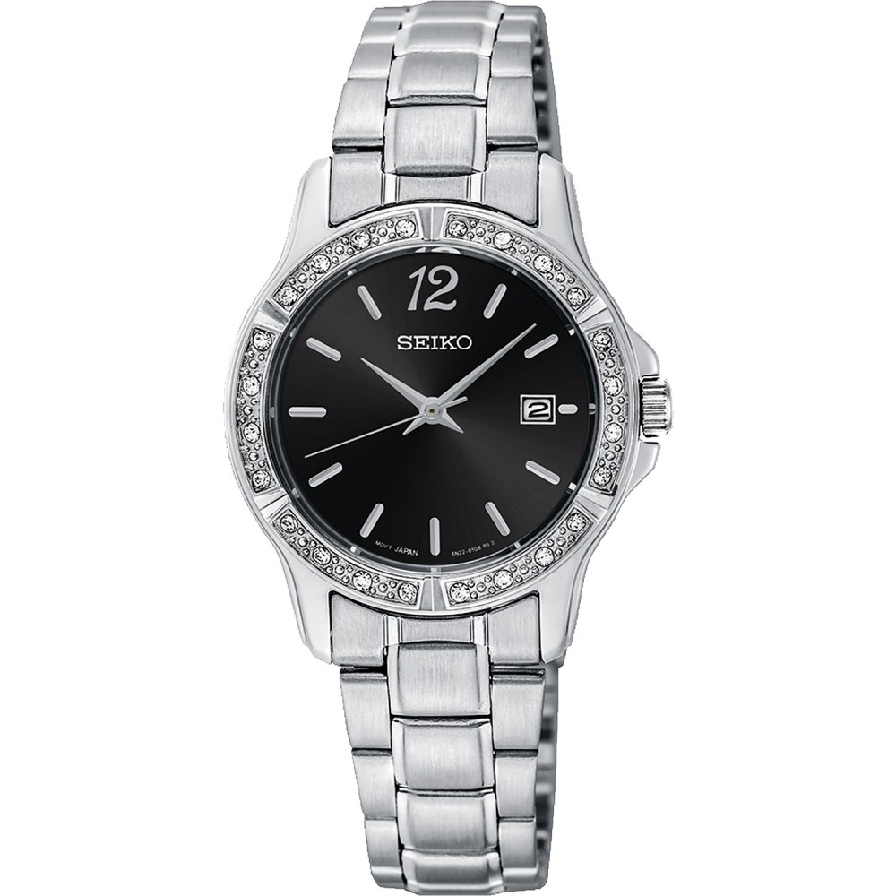 Women's Seiko Prime Watch (Silver/Black) Custom Imprinted Women's Seiko Prime Watch (Silver/Black) Custom Imprinted