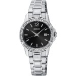 Women's Seiko Prime Watch (Silver/Black) Custom Imprinted