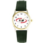 Budget Collection Watch w/Gold Rim & Black Band Logo Printed