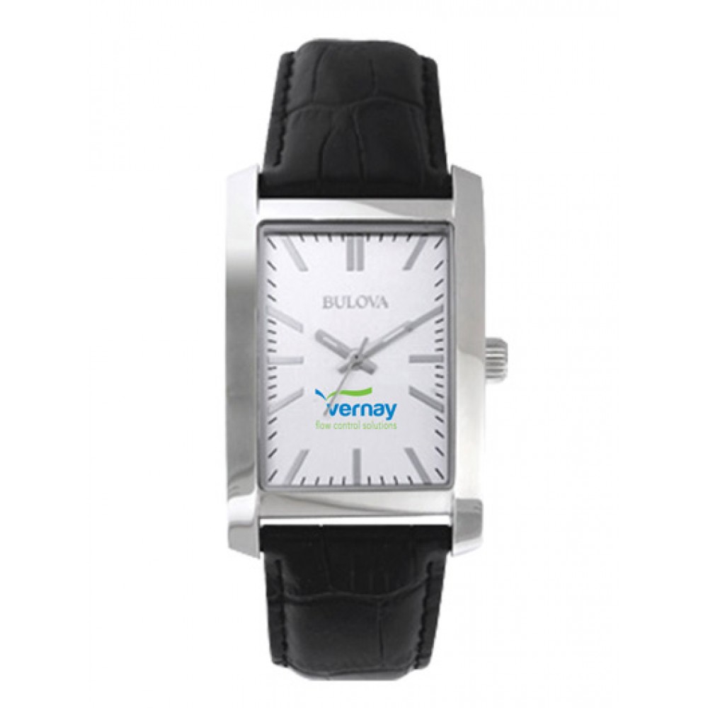 Logo Printed Bulova Women's Corporate Classic Silver Tone Watch Logo Printed Bulova Women's Corporate Classic Silver Tone Watch